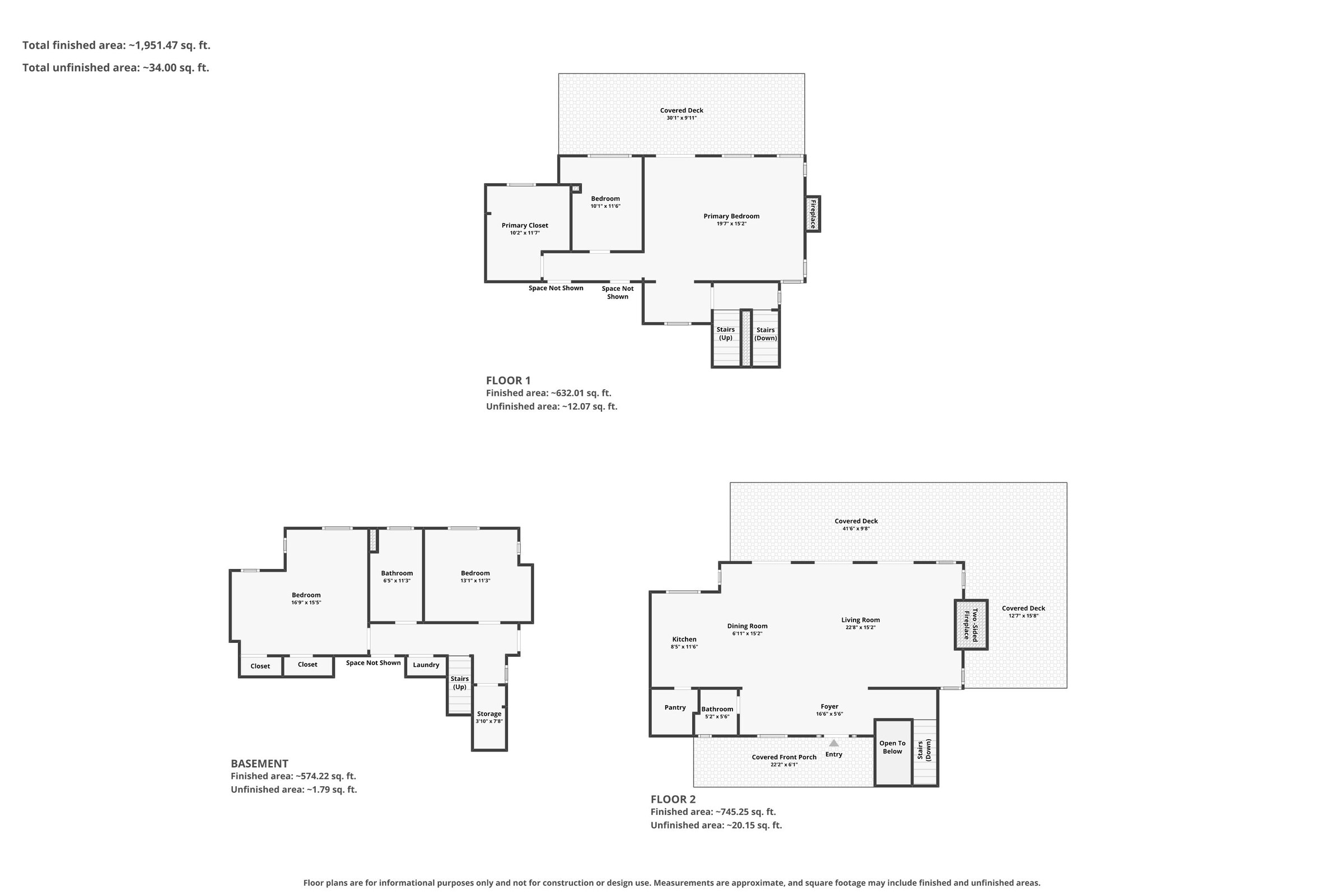 Combined floor plans for 4 Lakeside Trail